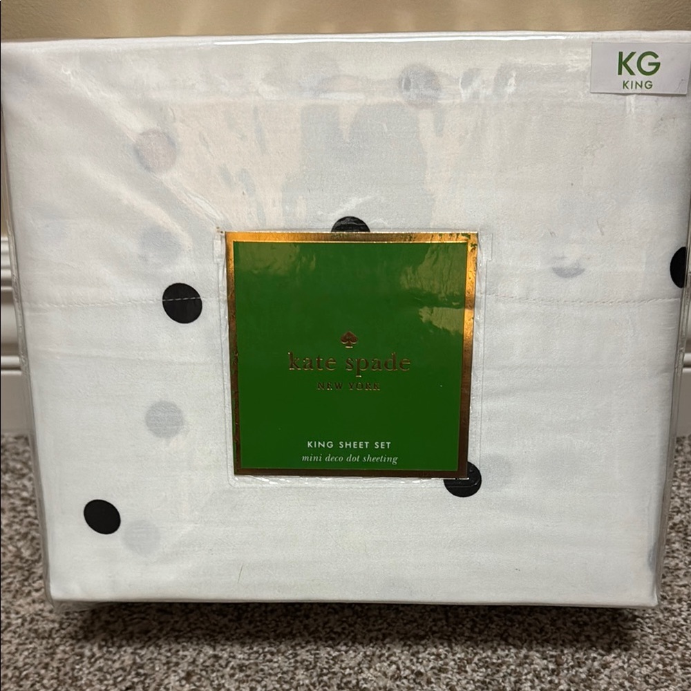 Kate Spade Mini Deco Dot King Sheet Set